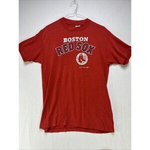1987 BOSTON RED SOX vintage faded baseball tee t-shirt Size Large Trench MLB